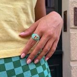 Teal Pop 925 Prsten