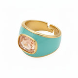 Teal Pop 925 Prsten