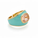 Teal Pop 925 Prsten