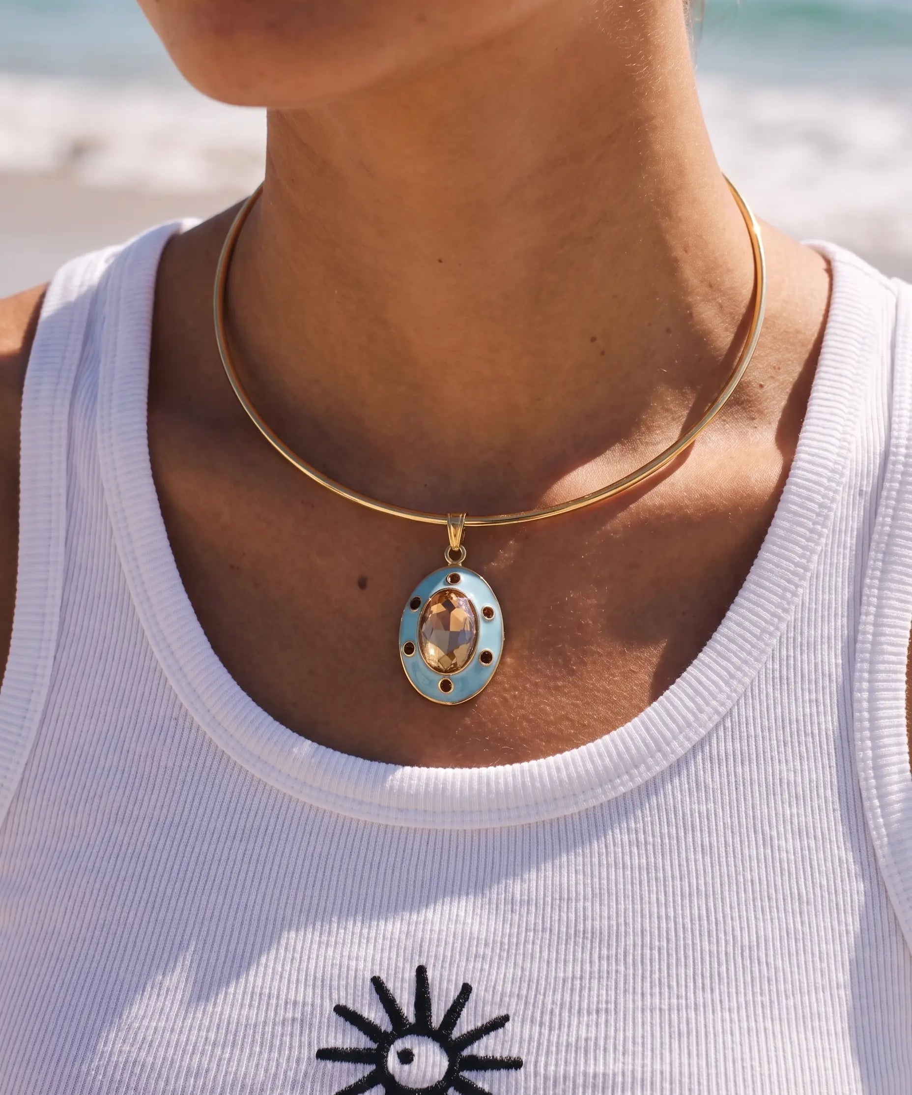 Gemma Blu Choker